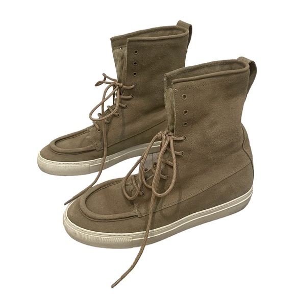 Common Projects Suede Leather Shearling Boots - Picture 5 of 11